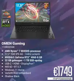 CompuDeals Asus Omen Gaming 17-DB0005NB aanbieding