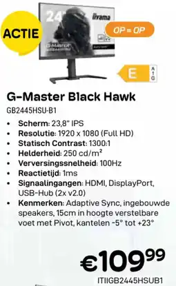 CompuDeals G Master Black Hawk GB2445HSU B1 aanbieding