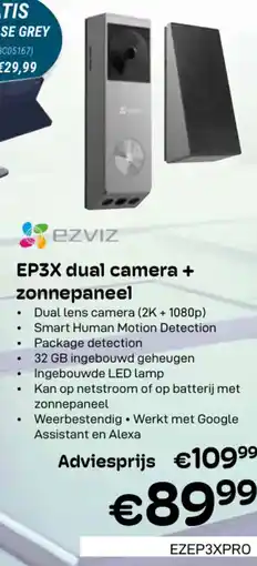 CompuDeals EP3X dual camera + zonnepaneel aanbieding