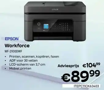 CompuDeals Epson Workforce WF 2930DWF aanbieding