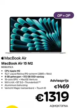 CompuDeals MacBook Air 15 M2 MGN63FN/A aanbieding