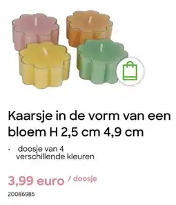 AVA Kaarsje in de vorm van een bloem aanbieding