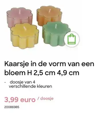 AVA Kaarsje in de vorm van een bloem aanbieding