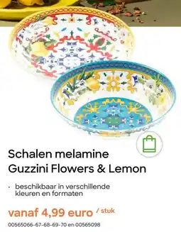 AVA Schalen melamine Guzzini Flowers & Lemon aanbieding