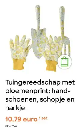 AVA Tuingereedschap met bloemenprint: hand schoenen, schopje en aanbieding