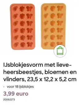 AVA IJsblokjesvorm met lieve heersbeestjes, bloemen en vlinders aanbieding