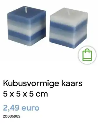 AVA Kubusvormige kaars aanbieding