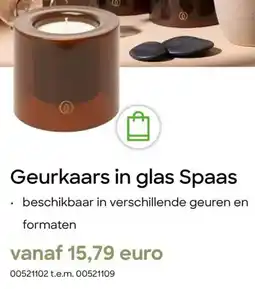 AVA Geurkaars in glas Spaas aanbieding