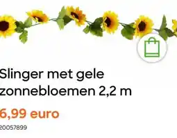 AVA Slinger met gele zonnebloemen aanbieding