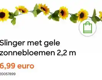 AVA Slinger met gele zonnebloemen aanbieding