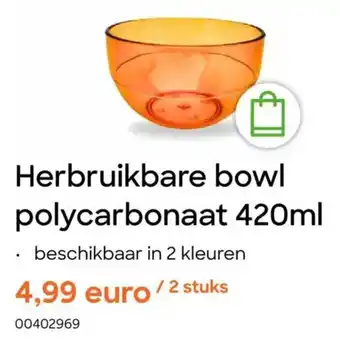 AVA Herbruikbare bowl polycarbonaat aanbieding