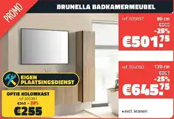 Bouwcenter Frans Vlaeminck Brunella badkamermeubel aanbieding