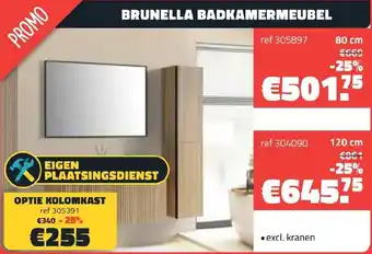 Bouwcenter Frans Vlaeminck Brunella badkamermeubel aanbieding