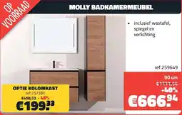 Bouwcenter Frans Vlaeminck Molly badkamermeubel aanbieding