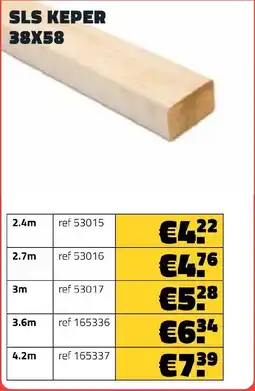 Bouwcenter Frans Vlaeminck Sls keper 38 x 58 aanbieding