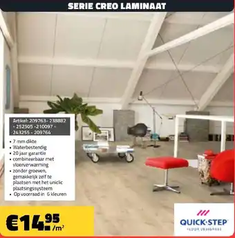 Bouwcenter Frans Vlaeminck Serie creo laminaat aanbieding