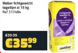 Bouwcenter Frans Vlaeminck Weber lichtgewicht tegellijm xl aanbieding