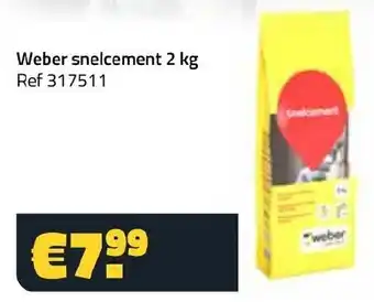 Bouwcenter Frans Vlaeminck Weber snelcement aanbieding