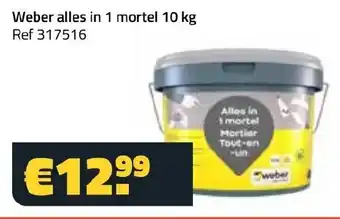 Bouwcenter Frans Vlaeminck Weber alles in 1 mortel aanbieding