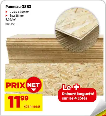 Mr Bricolage Panneau OSB3 aanbieding