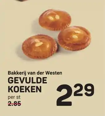 Ekoplaza Bakkerij van der Westen gevulde koeken aanbieding