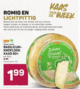 Ekoplaza Basilicumknoflook kaas 50+ aanbieding