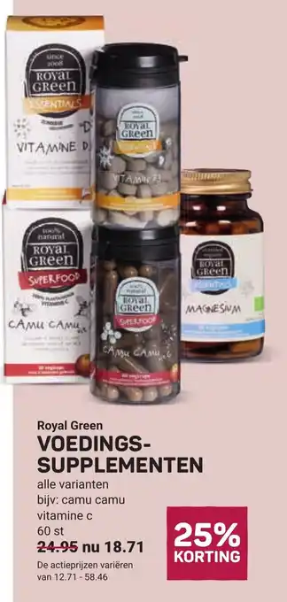 Ekoplaza Royal Green Voedings supplementen aanbieding