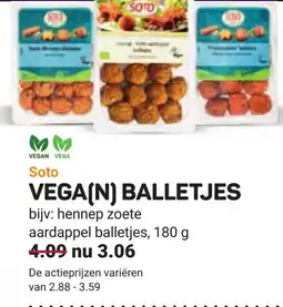 Ekoplaza Soto Vega(n) balletjes aanbieding