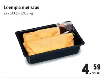 Buurtslagers Loempia met saus aanbieding