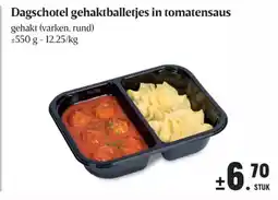 Buurtslagers Dagschotel gehaktballetjes in tomatensaus aanbieding