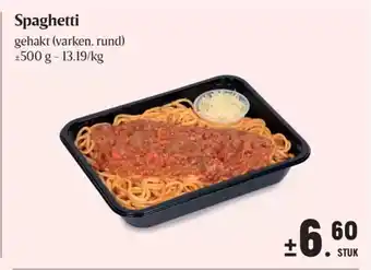 Buurtslagers Spaghetti aanbieding