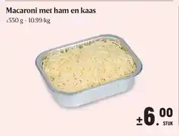 Buurtslagers Macaroni met ham en kaas aanbieding