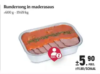 Buurtslagers Rundertong in maderasaus aanbieding