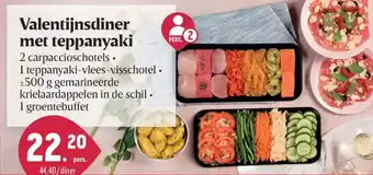 Buurtslagers Valentijnsdiner met teppanyaki aanbieding