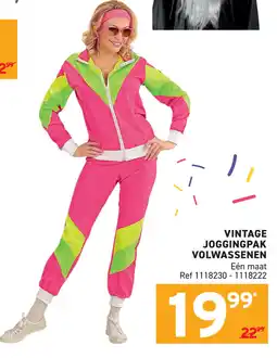 Trafic Vintage joggingpak volwassenen aanbieding