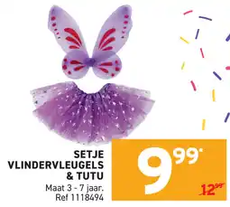 Trafic Setje vlindervleugels & tutu aanbieding