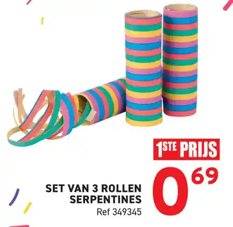 Trafic Set van 3 rollen serpentines aanbieding