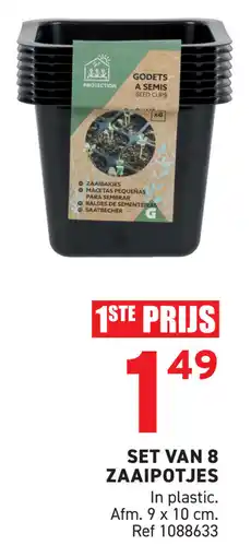 Trafic Set van 8 zaaipotjes aanbieding