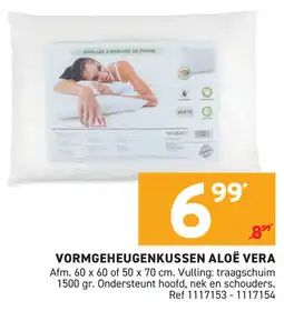 Trafic Vormgeheugenkussen aloe vera aanbieding