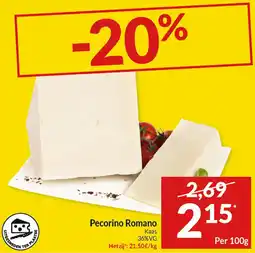 Intermarché Pecorino romano aanbieding