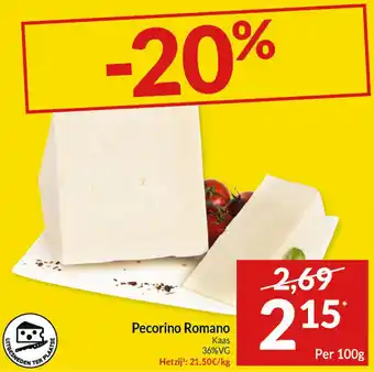 Intermarché Pecorino romano aanbieding