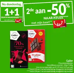 Intermarché Galler Chocoladetabletten aanbieding