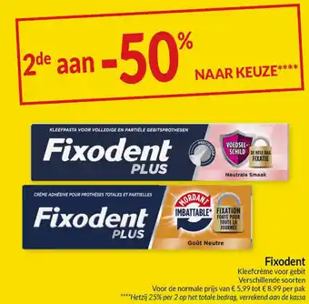 Intermarché Fixodent aanbieding