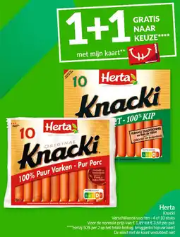 Intermarché Herta knacki aanbieding