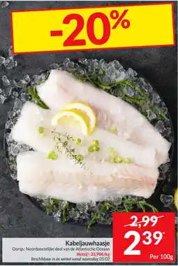 Intermarché Kabeljauwhaasje aanbieding