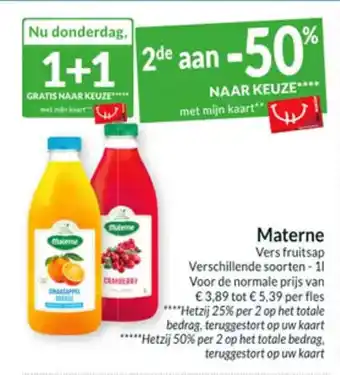 Intermarché Materne aanbieding