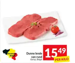 Intermarché Dunne lende van rund aanbieding