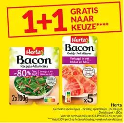 Intermarché Herta Gerookte spekreepjes aanbieding