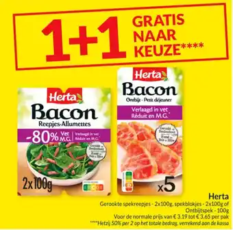 Intermarché Herta Gerookte spekreepjes aanbieding