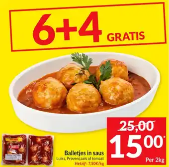 Intermarché Balletjes in saus aanbieding